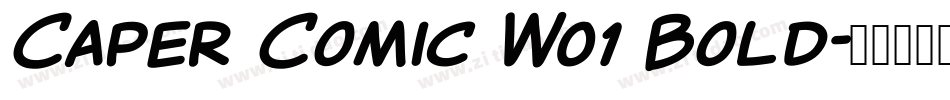 Caper Comic W01 Bold字体转换